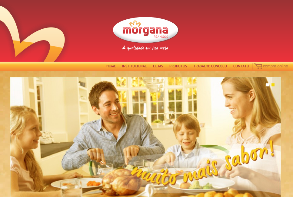 NacionalVOX desenvolve site para Frangos Morgana, em parceria com a Platypus Comunicação