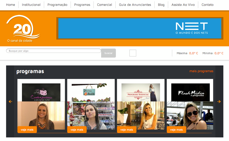 NacionalVOX cria e desenvolve o novo site do Canal 20, de Florianópolis