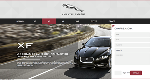 NacionalVOX cria e desenvolve landing page para Jaguar Top Car