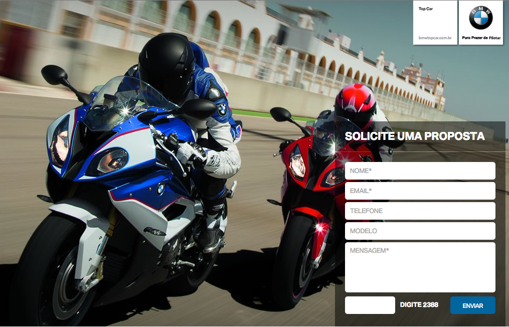 NacionalVOX – Agência Digital cria e desenvolve landing page responsiva para BMW Motorrad Top Car