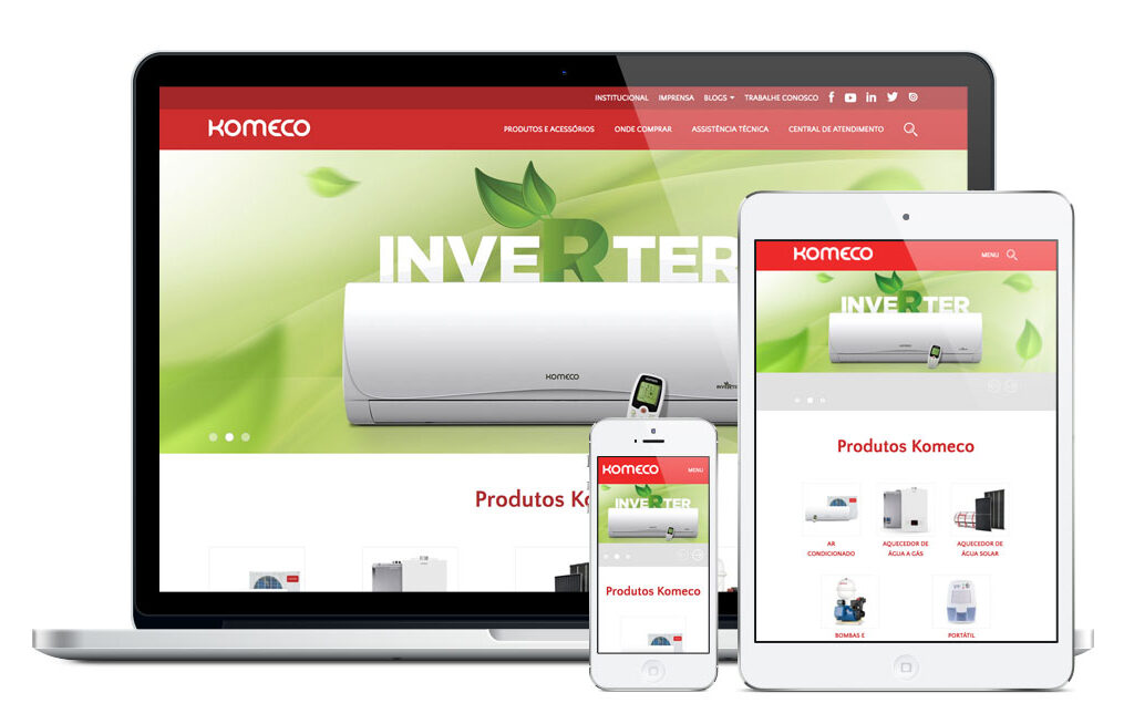 Komeco lança novo site com dimensionador de ar-condicionado